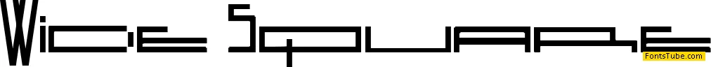 Wide Square Font