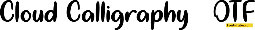 Cloud Calligraphy Font