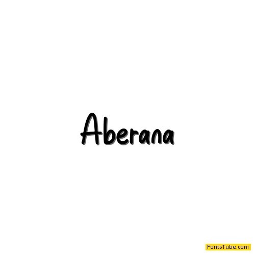 Aberana - Personal Use Font