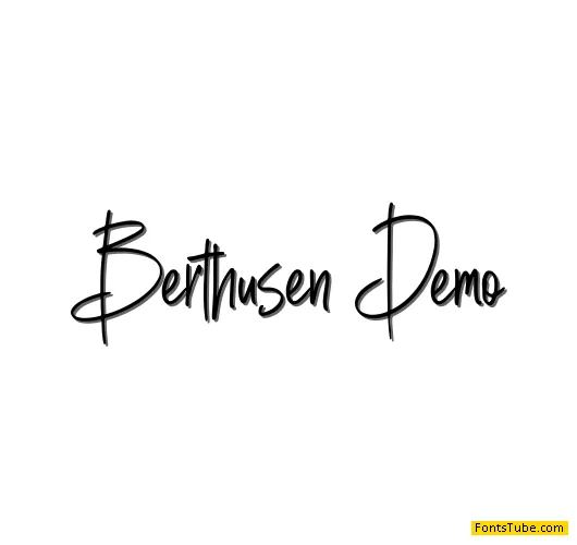 Berthusen Font