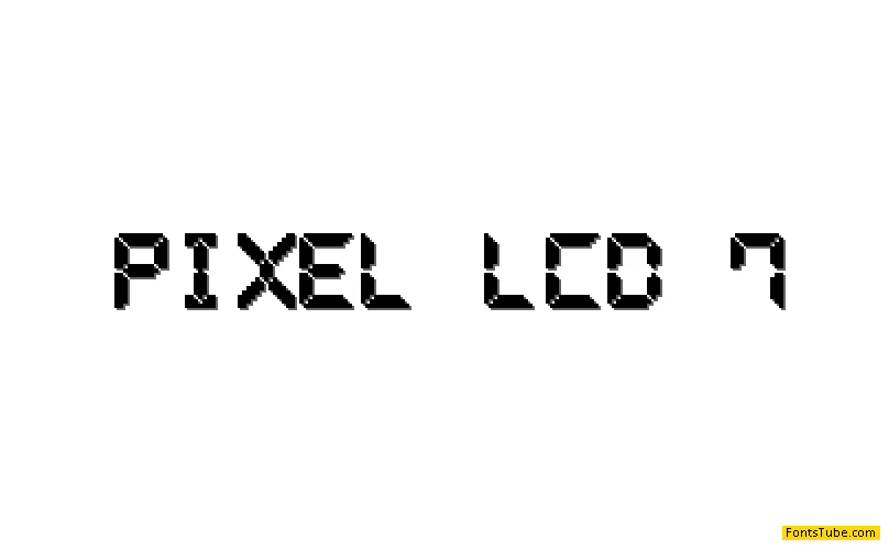 Pixel LCD7 Font