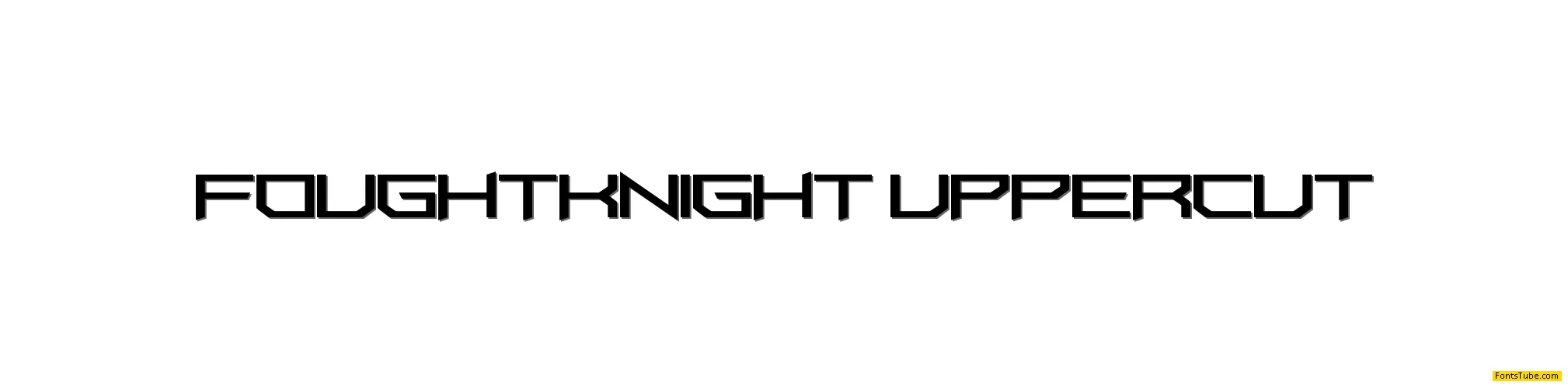 FoughtKnight UpperCut Font