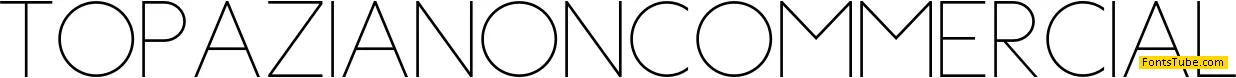 TopaziaNonCommercial Font