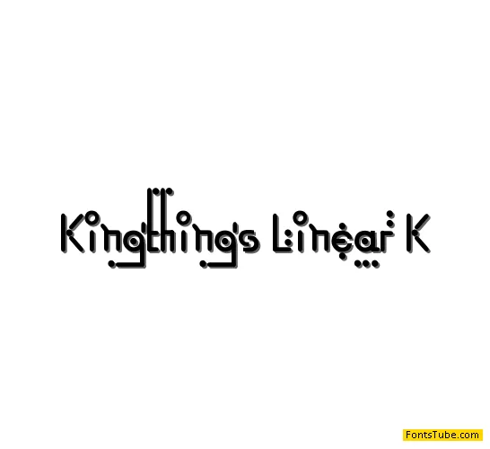 Kingthings Linear K Font