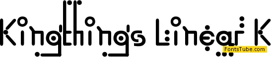 Kingthings Linear K Font