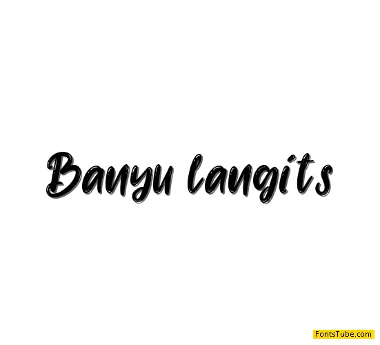 Banyu langits Font