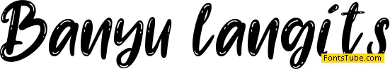 Banyu langits Font