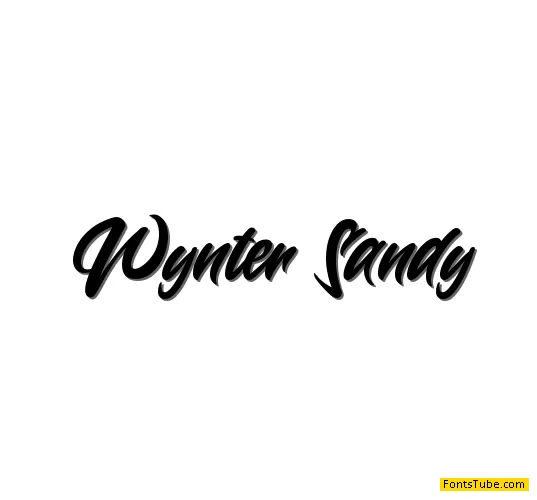 Wynter Sandy Font
