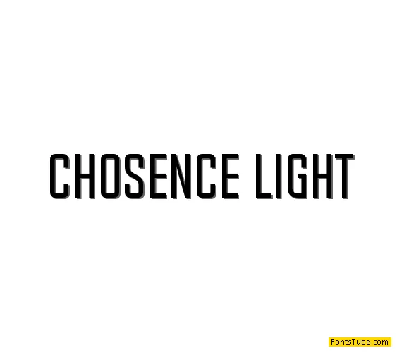 Chosence Font Family