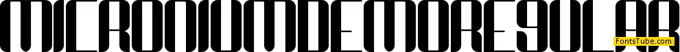 Micronium Demo Font Family