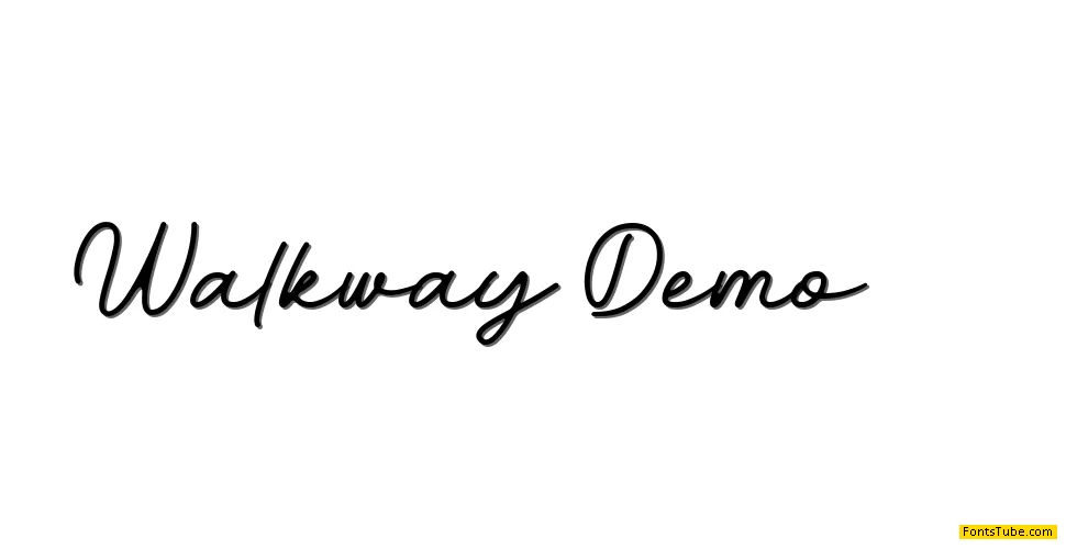 Walkway Demo Font