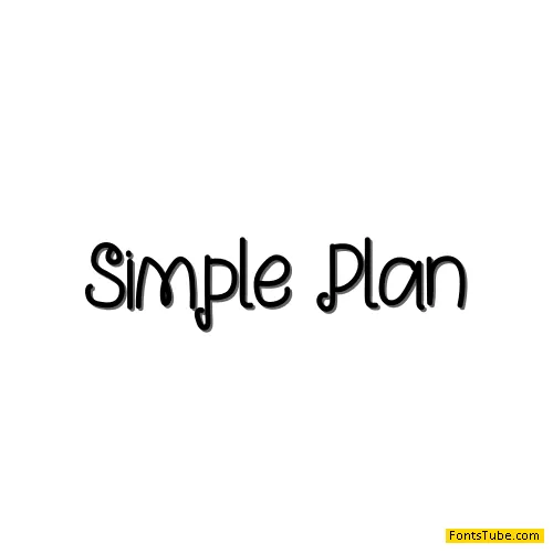 Simple Plan Font