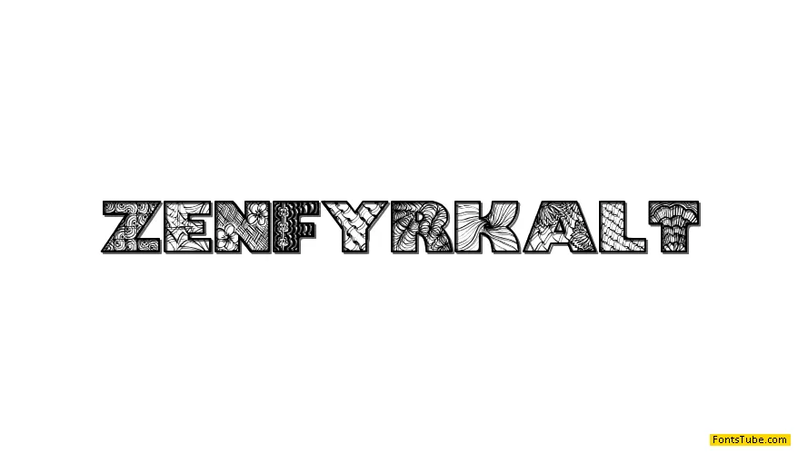 Zenfyrkalt Font