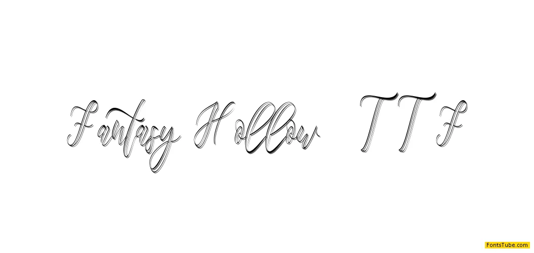fantasy hollow Font