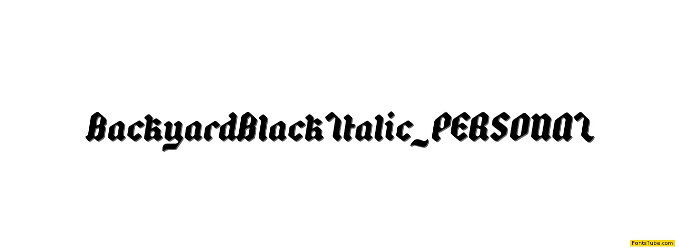 Backyard Font Family