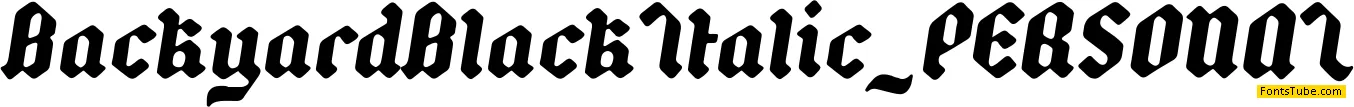 Backyard Font Family