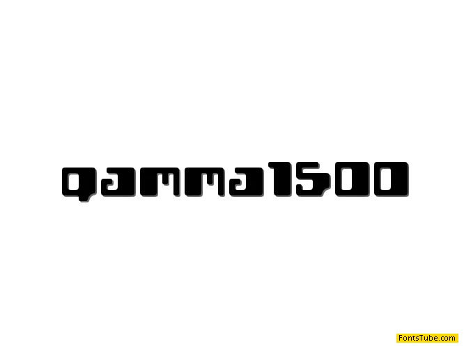 Gamma1500 Font