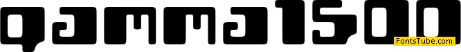 Gamma1500 Font