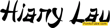 Hiany Lau - Personal Use Font