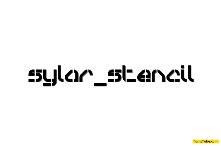 Sylar Stencil Font