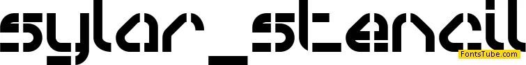 Sylar Stencil Font