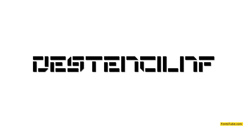 De Stencil NF Font