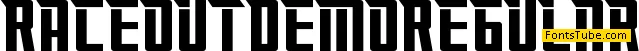 Raceout Demo Font Family
