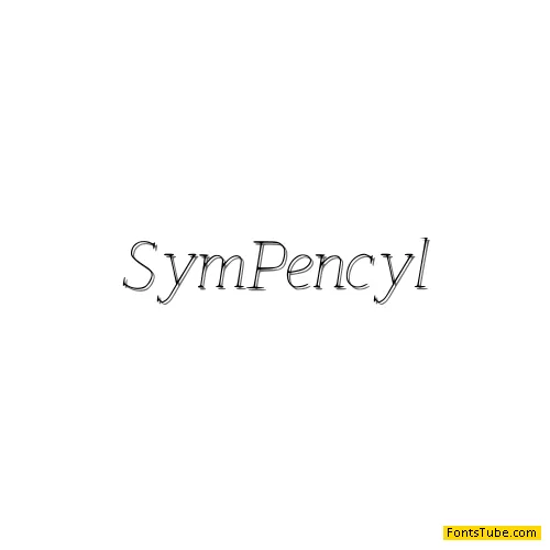 SymPencyl Font