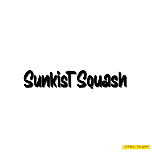 Sunkist Squash Font