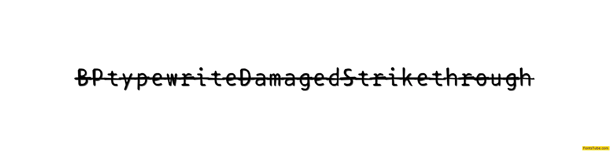 BPtypewrite Font Family