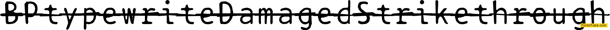 BPtypewrite Font Family