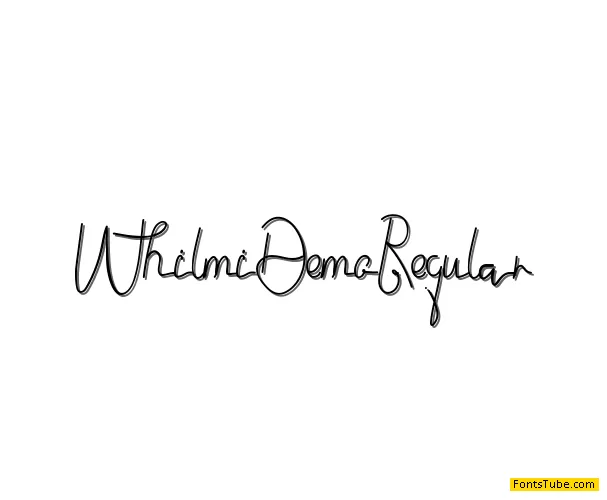 Whilmi Demo Font