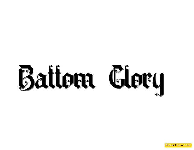 Battom Glory Font