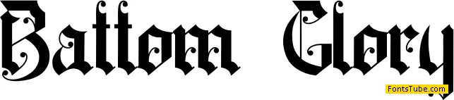 Battom Glory Font
