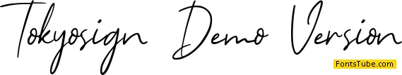 Tokyosign Demo Version Font