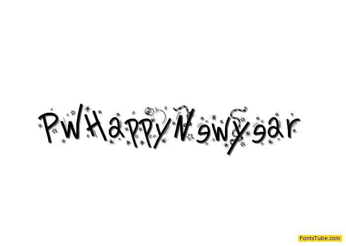 PW Happy New Year Font
