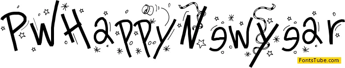 PW Happy New Year Font