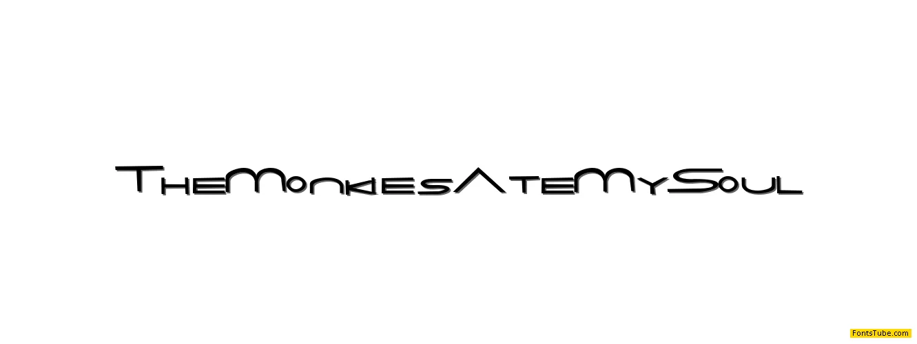 The Monkies Ate My Soul Font