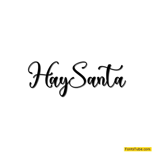 Hay Santa - Personal Use Font