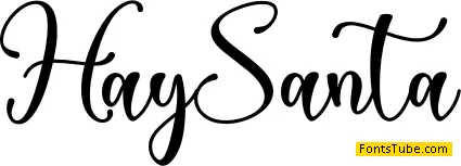 Hay Santa - Personal Use Font