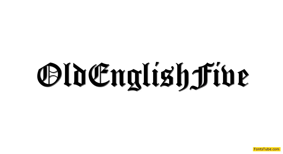  Old English Five Font