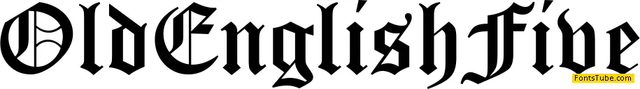  Old English Five Font