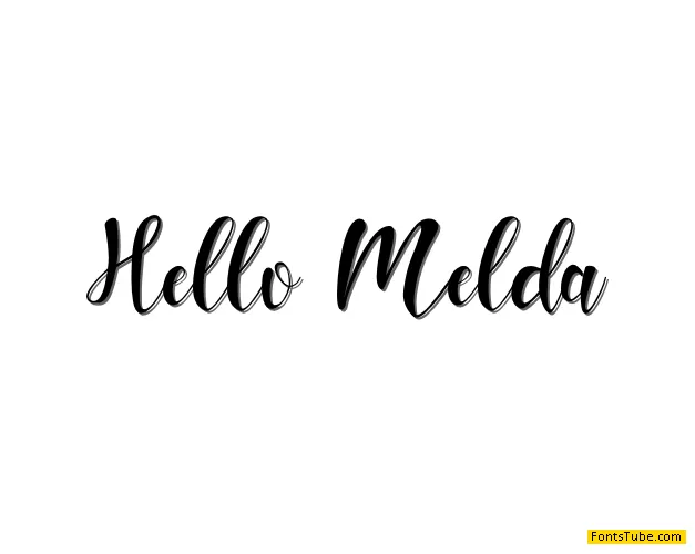 Hello Melda Font