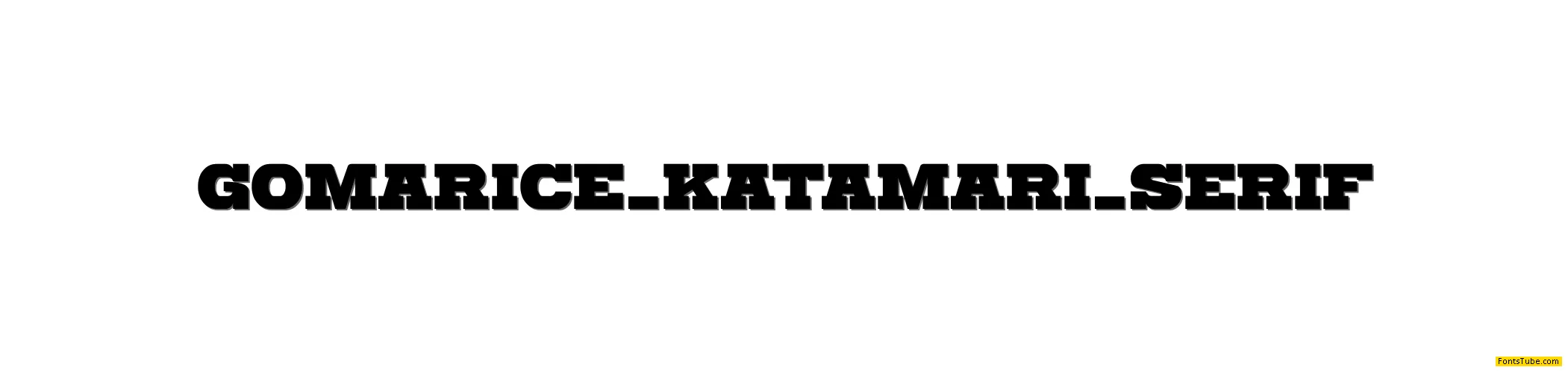 Katamari Serif Font