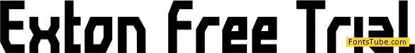 Exton Free Trial Font
