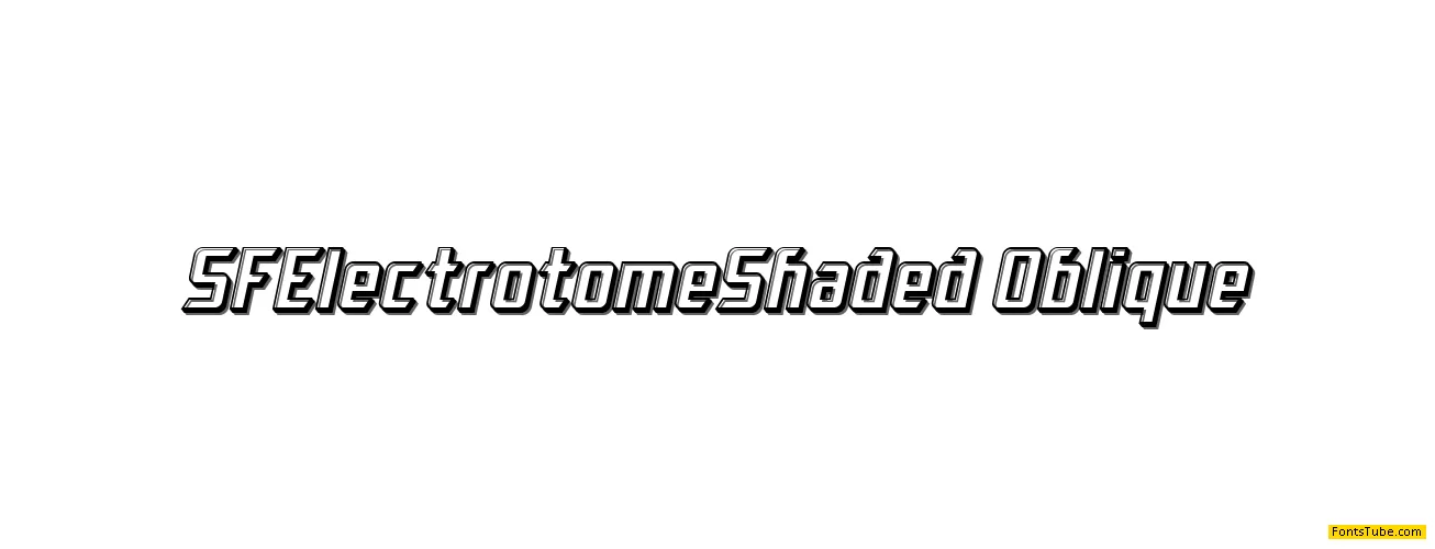 SF Electrotome Font Family