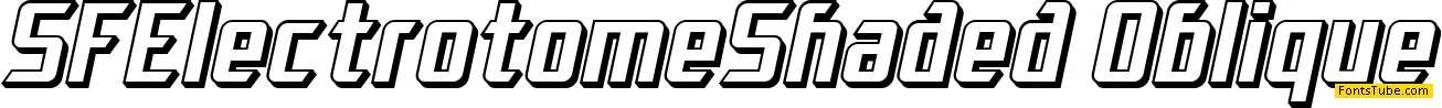 SF Electrotome Font Family