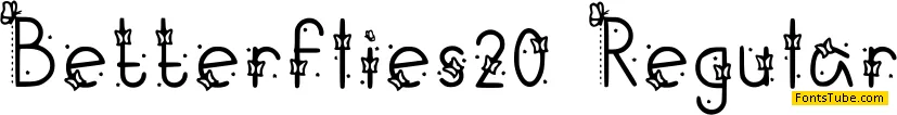 Betterflies 20 Font