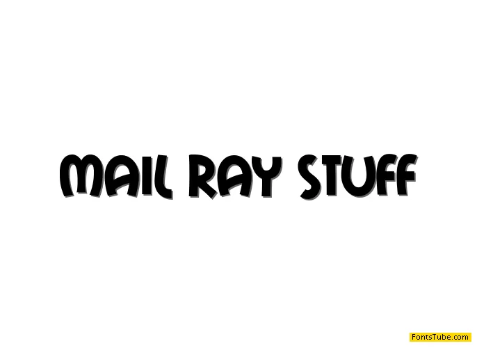 Mail Ray Stuff Font