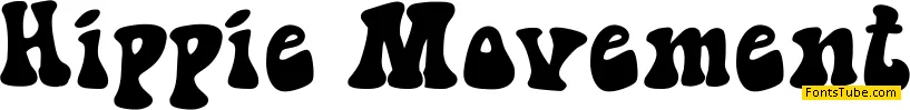 Hippie movement Font